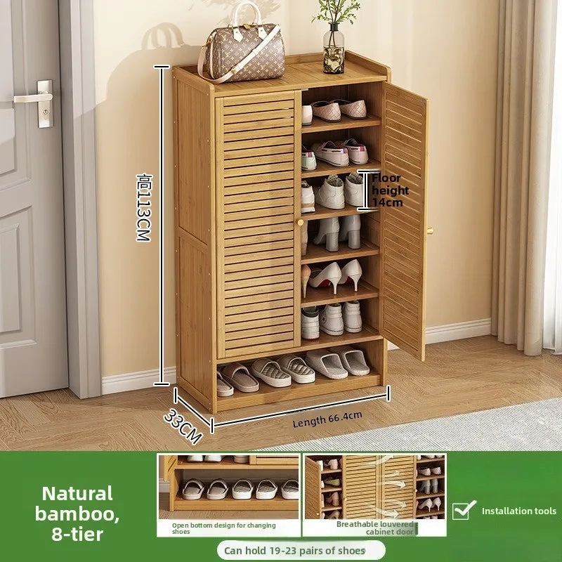 Multifunctional shoe cabinet, large capacity at home door with drawers, multi-layer dust-proof shoe rack Oasis Select 2-66-8-113