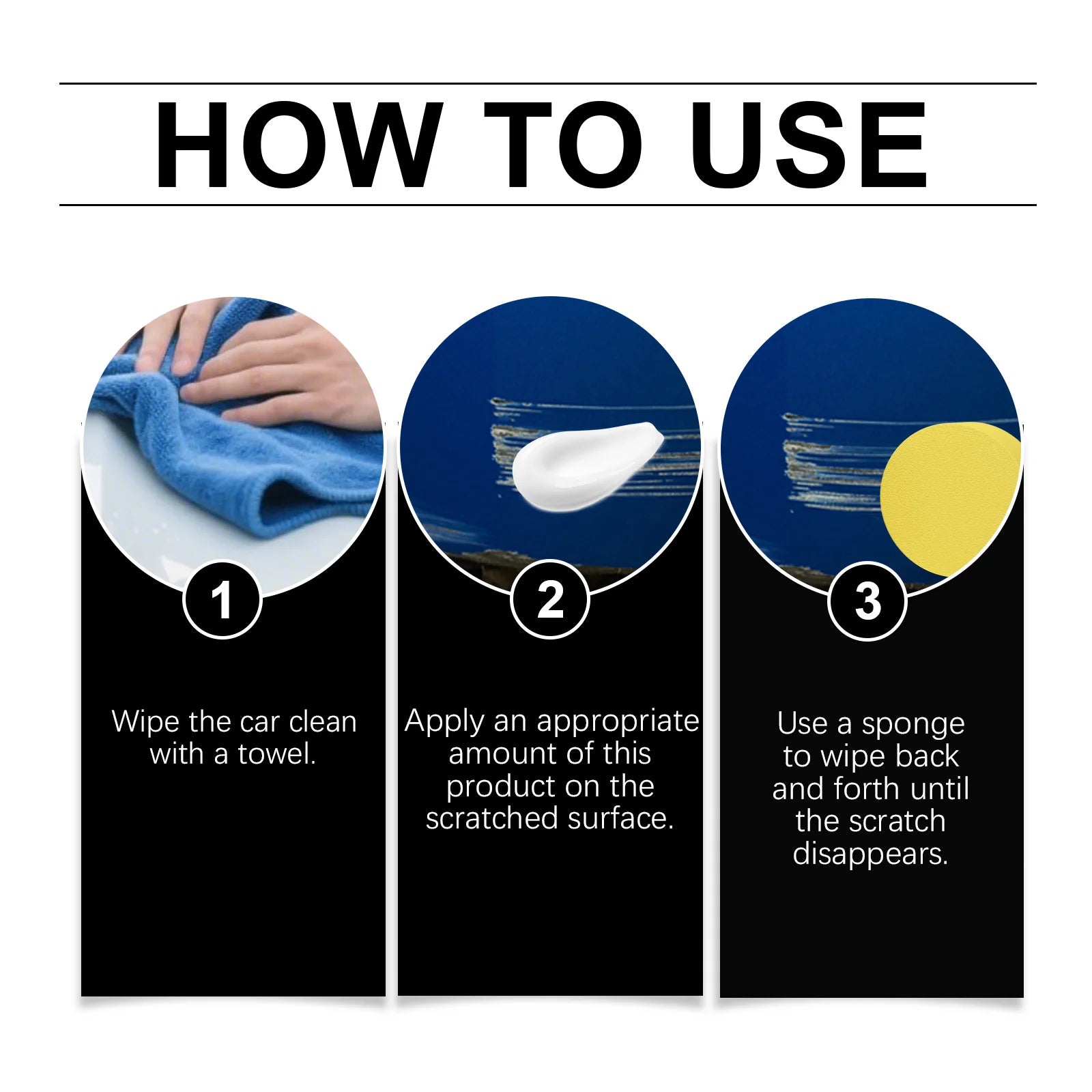 Homonth Car Scratch Care Set Renovation Paint Minor Scratch And Scuff Repairing Long Last Protection Automotive Detailing Care Oasis Select