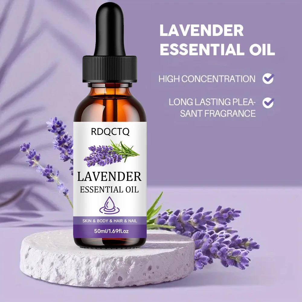 Lavender Essential Oil - 100% Pure Natural for Skin Body Hair Nail Care - Aromatherapy Massage Oil Moisturizing Formula Oasis Select