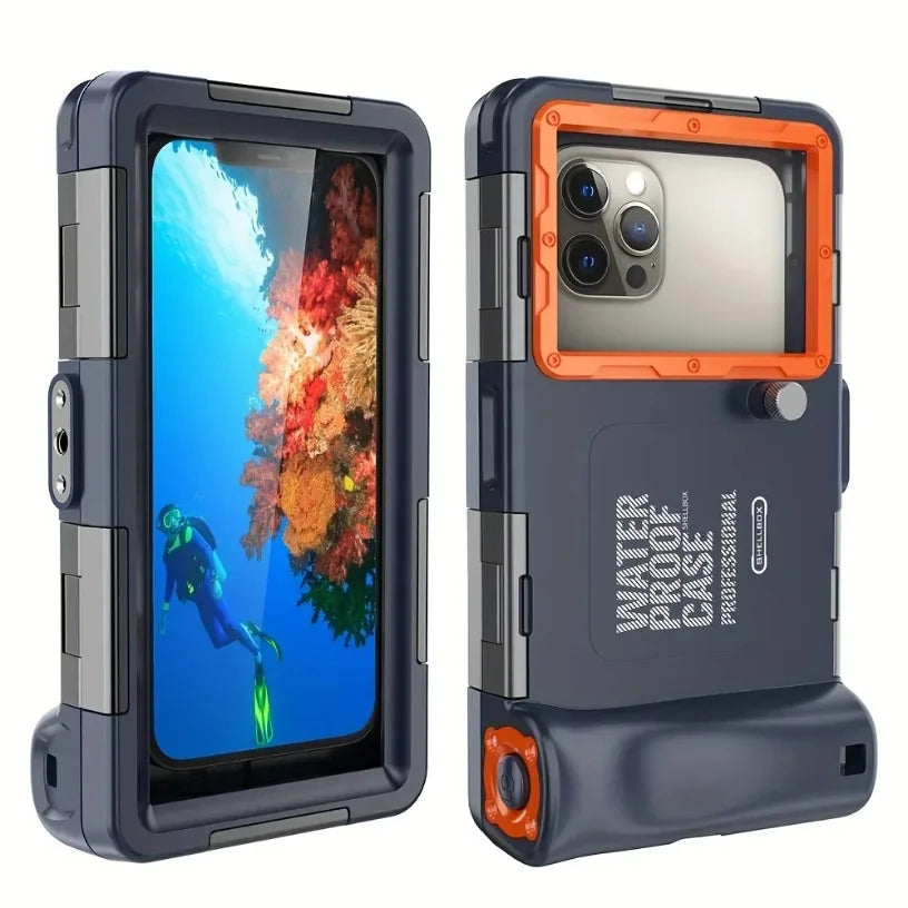 15M Professional Diving Phone Case For iPhone 16 15 14 13 12 Pro Max Underwater Taking Waterproof Cases Cover For Samsung Huawei Oasis Select