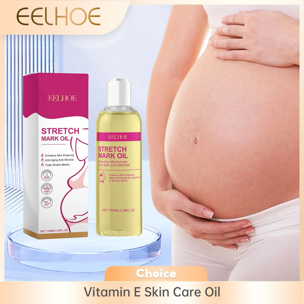 EELHOE Vitamin E Skin Care Oil Remove Pregnancy Stretch Marks Postpartum Care Elastic Skin Firming Collagen Body Care Oil 100ml Oasis Select