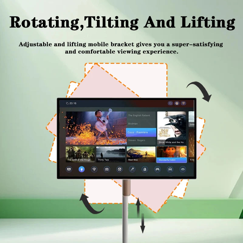 TV Touch Screen Gym Gaming Live Room Interactive 24 Inch Smart Television Oasis Select