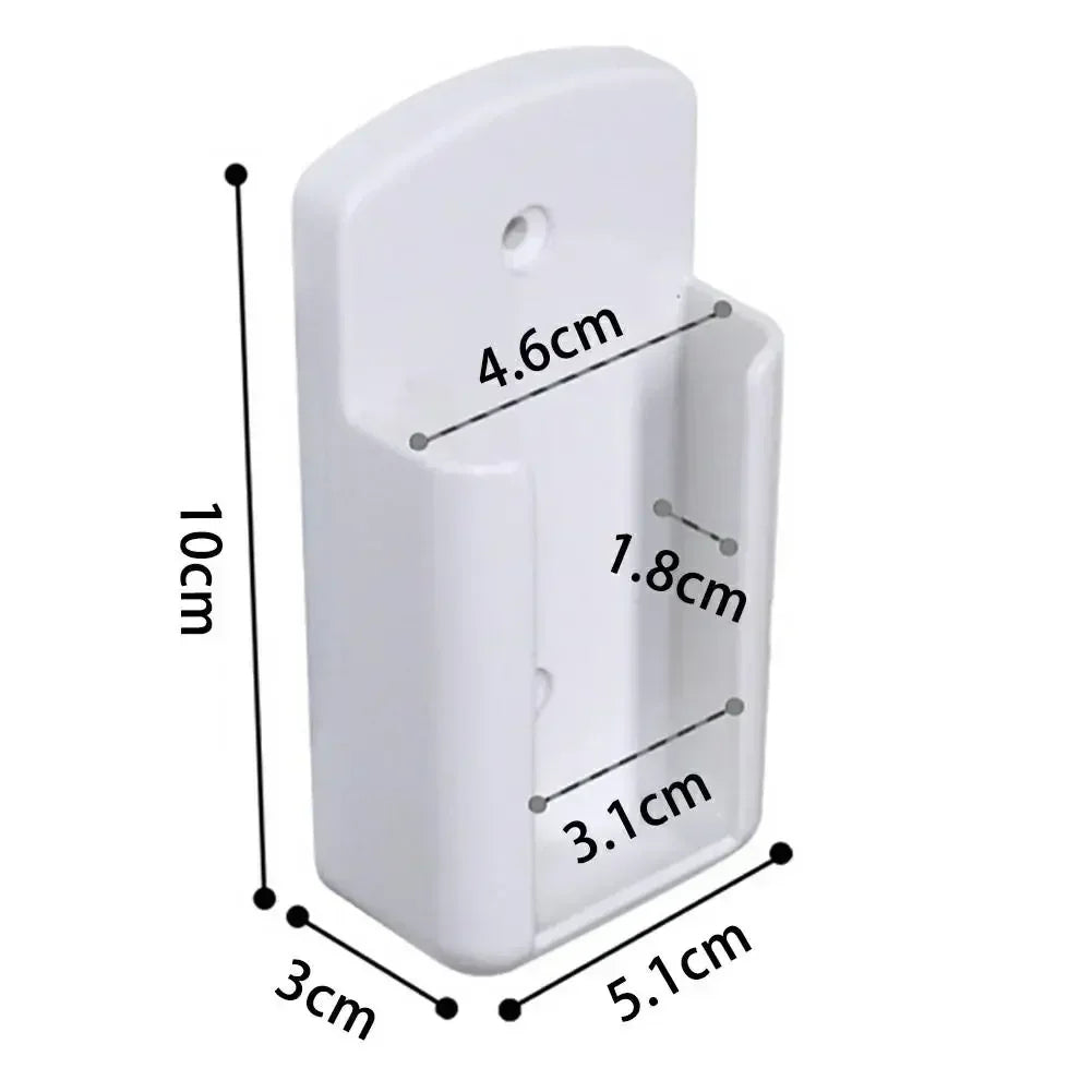 Wall Shelf Bathroom Shelf Universal White Air Conditioner Remote Control Holder Wall Mounted Punch-Socket Holder Oasis Select Thin