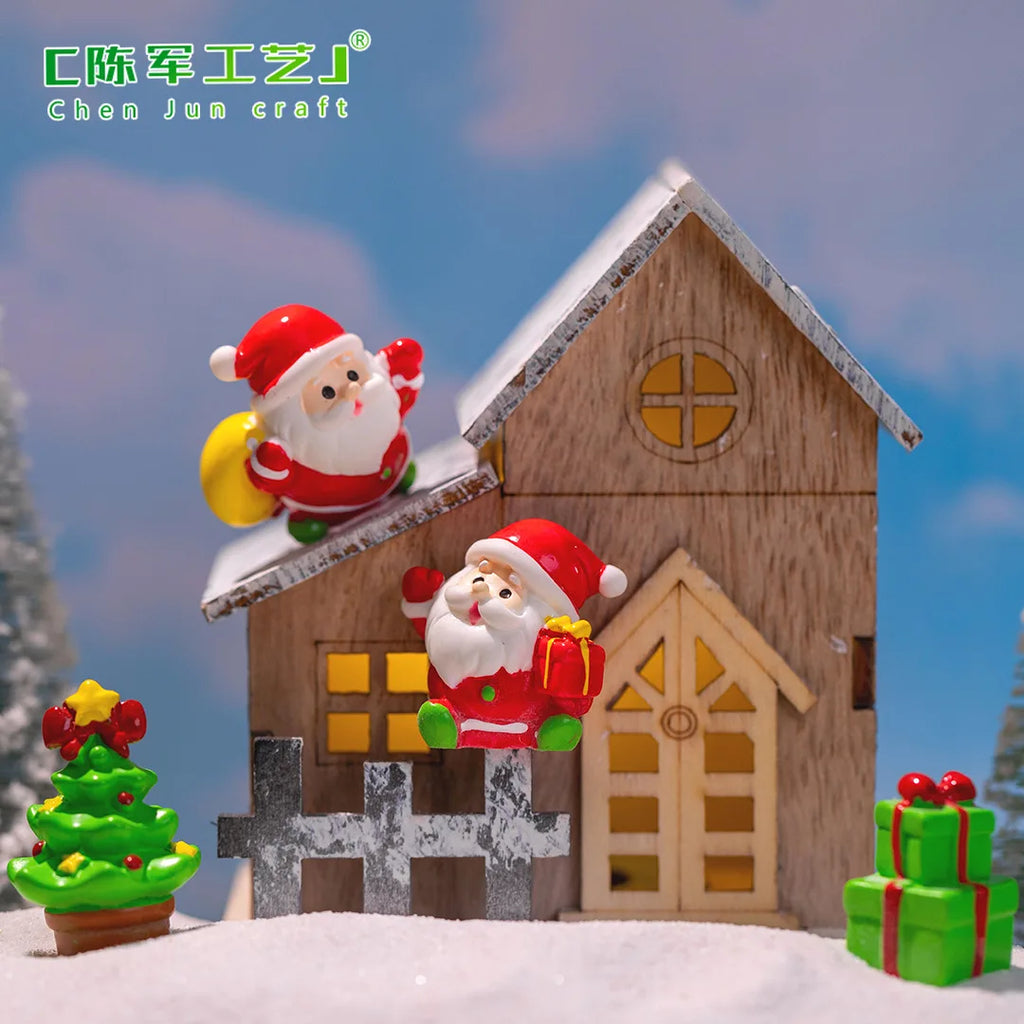 Christmas Resin Figurine Ornament – Santa, Snowman & Bear