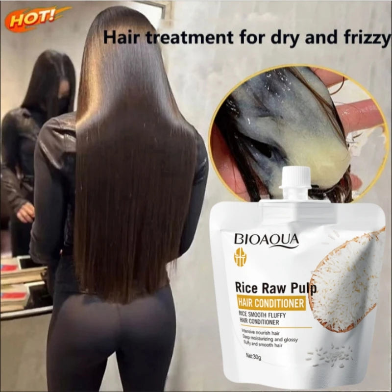Rice & Keratin Hair Mask – Smooth, Soft & Frizz-Free Hair