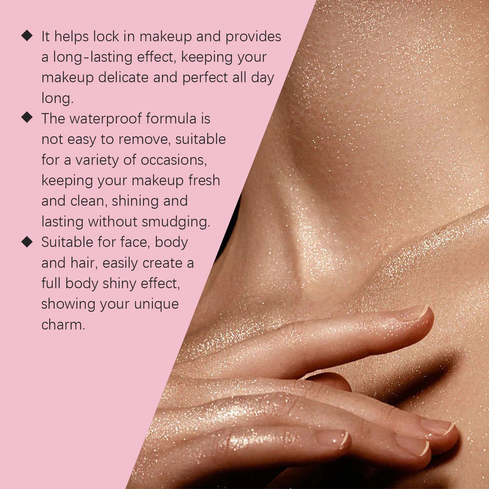 Hoygi Flash Setting Spray Oil Control Waterproof Sweat Proof Long-Lasting Base Makeup for Body Charming Face Fixer Make up Spray Oasis Select