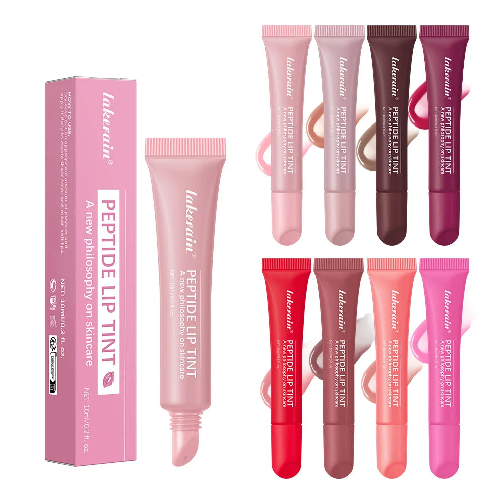 Lakerain Peptide Lip Tint Gloss – 8 Shades, Moisturizing