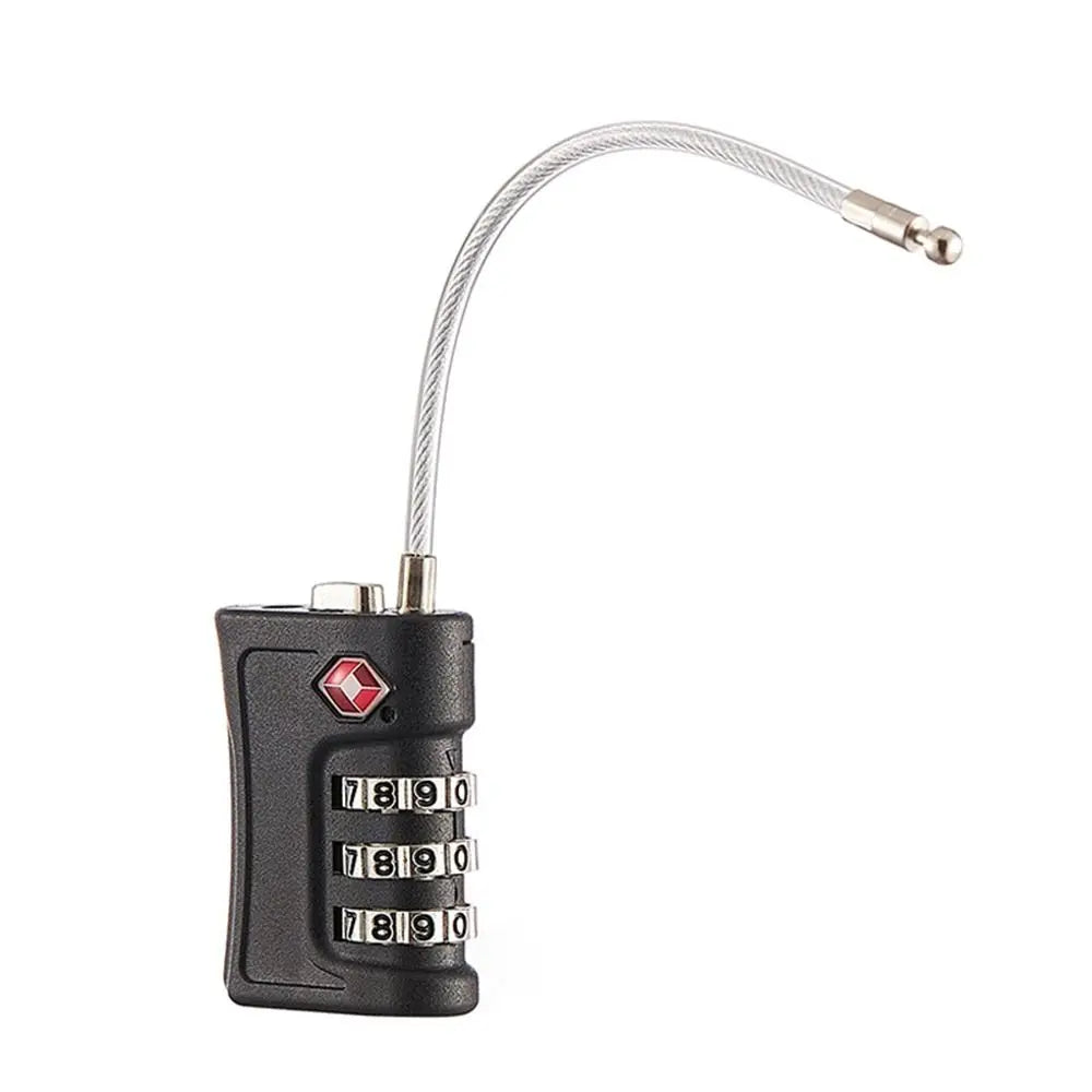 Portable Travel Cabinet Locker 3 Digit Combination Lock Luggage Password Lock TSA Customs Code Lock Contrast Color Padlock Oasis Select