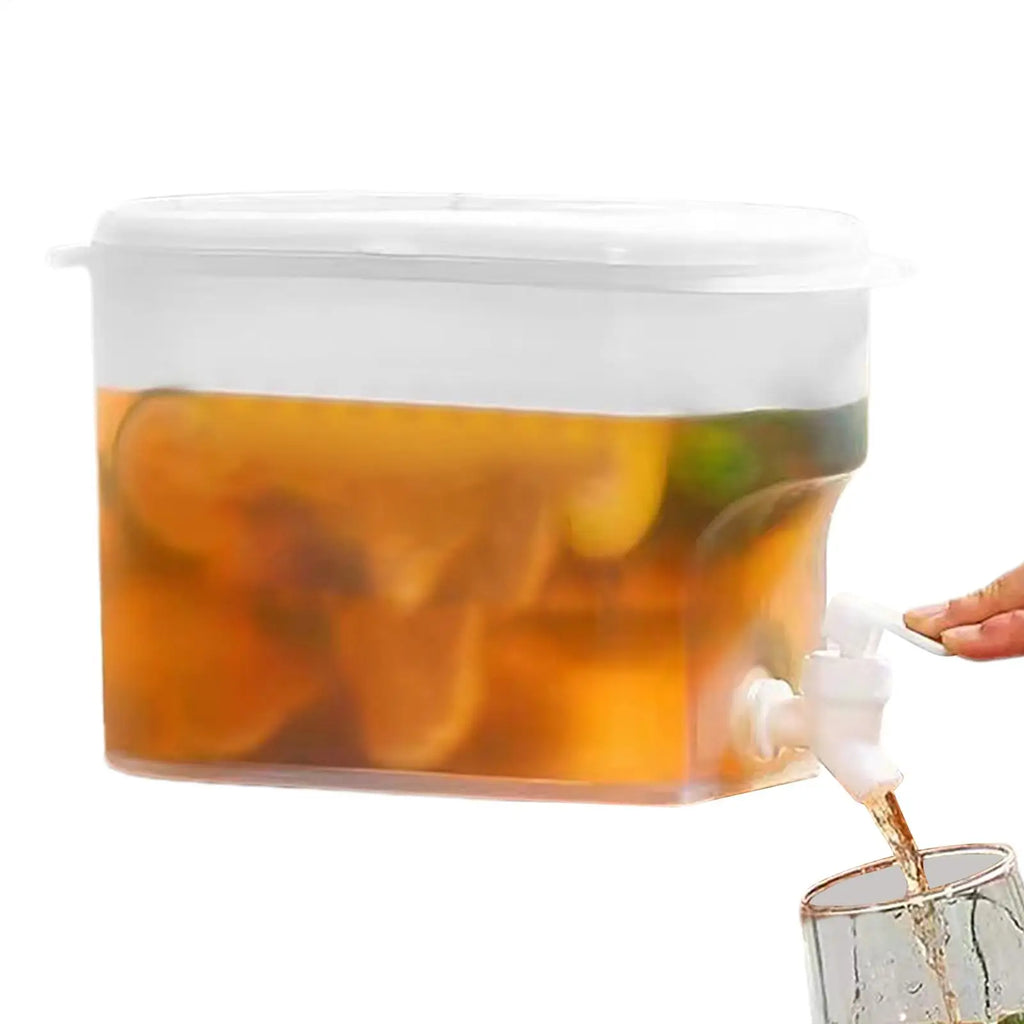 Cold Kettle with Faucet in Refrigerator Water Jugs Fruit Teapot Lemonade Bucket 2.8L Large Capacity Iced Beverage Dispensers Oasis Select