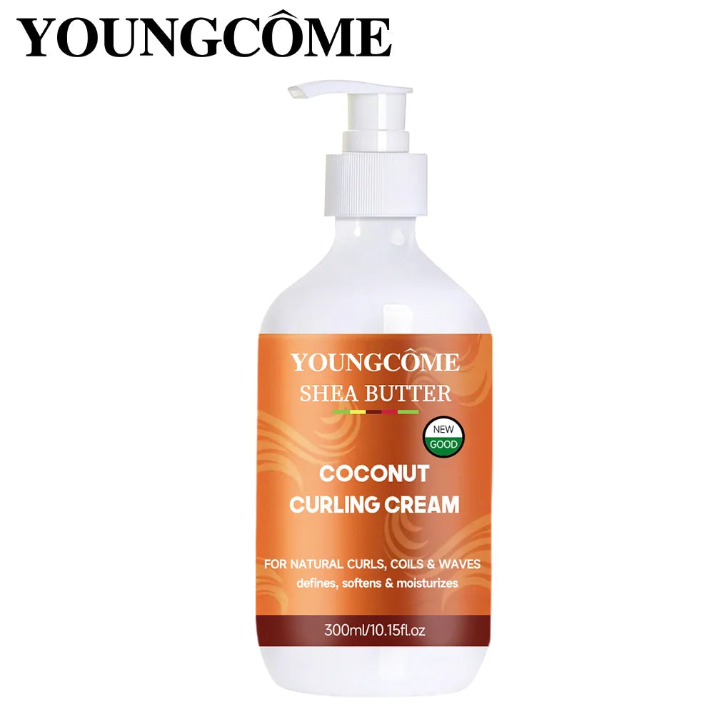 YOUNGCOME Coconut Curl Cream – Hydrating Botanically-Based 100ml Curl Styling Cream Oasis Select