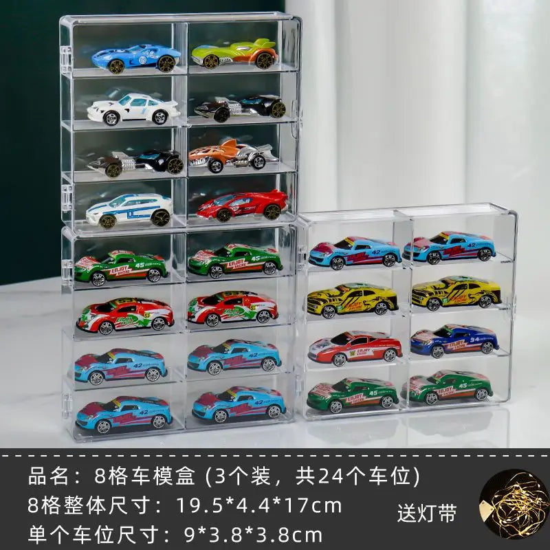 Acrylic Display Storage Cabinet – Dustproof, Stackable 1:64 & 1:32