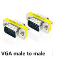 VGA 15Pin DB9 9Pin Male to Male/Female to Female/Male to Female Mini Gender Changer Adapter RS232 Serial plug Com Connector Oasis Select VGA MM