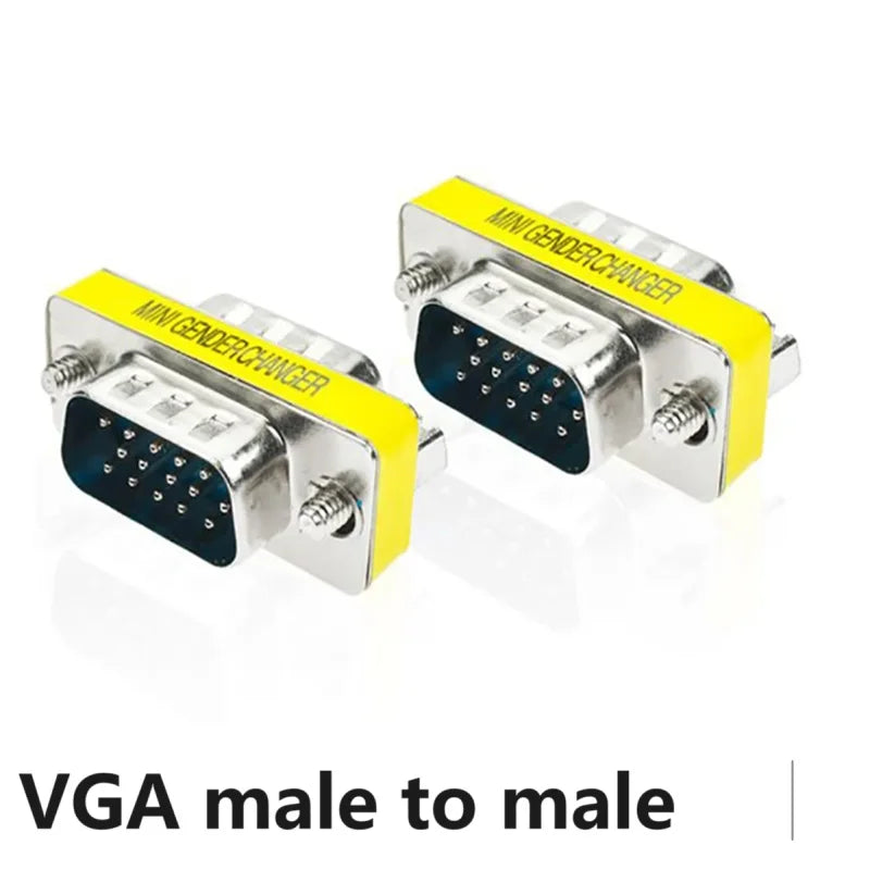 VGA 15Pin DB9 9Pin Male to Male/Female to Female/Male to Female Mini Gender Changer Adapter RS232 Serial plug Com Connector Oasis Select VGA MM