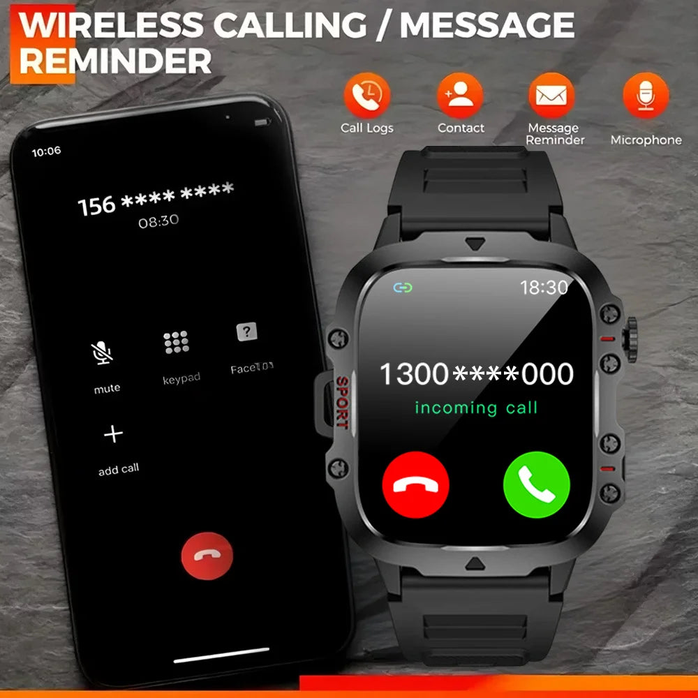 ERUN Smartwatch – Wireless Calling, Sports Tracker, HD Screen