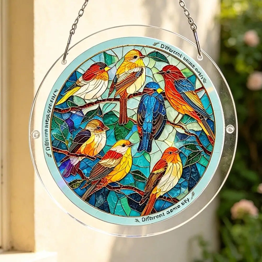 Acrylic Hummingbird Puzzle Suncatcher – DIY Window Hanging