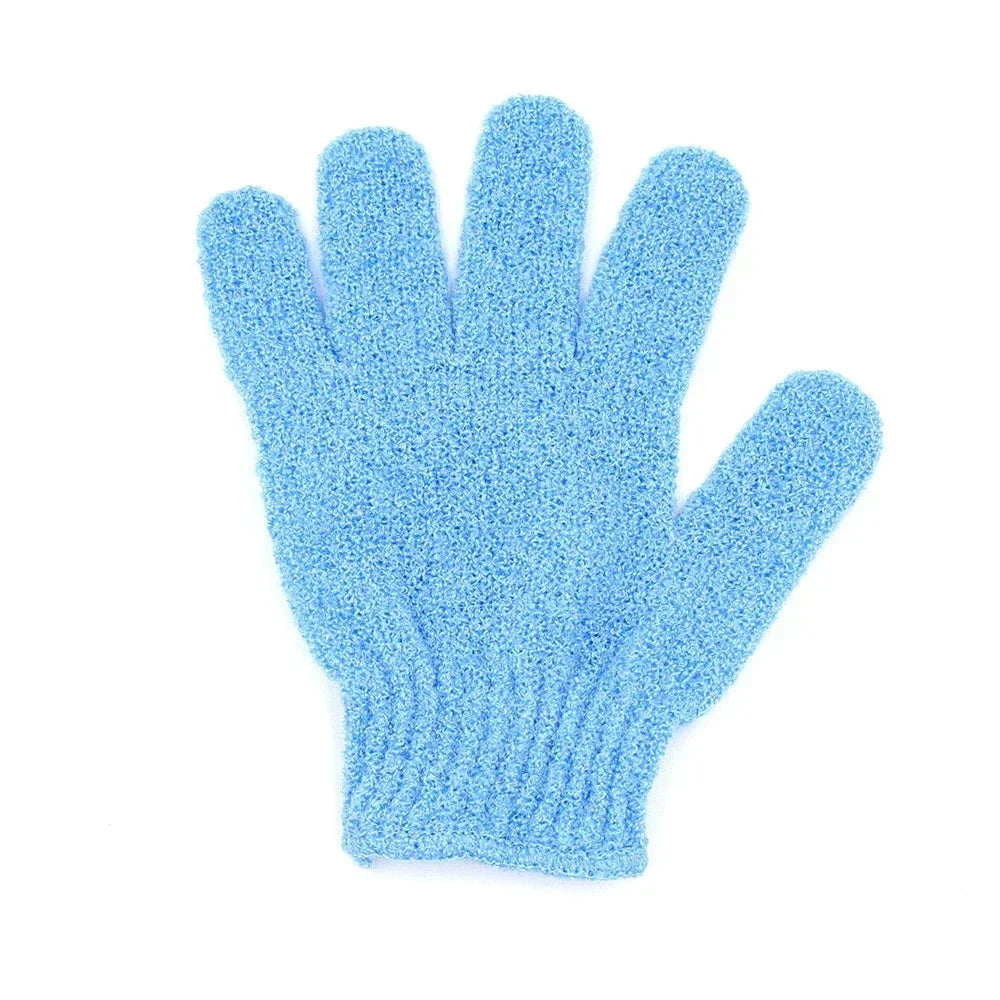 1pcs Bath for Peeling Exfoliating Mitt Glove Scrub Gloves Resistance Wash Skin Moisturizing SPA Foam Body Massage Sponge Oasis Select Blue-1pc