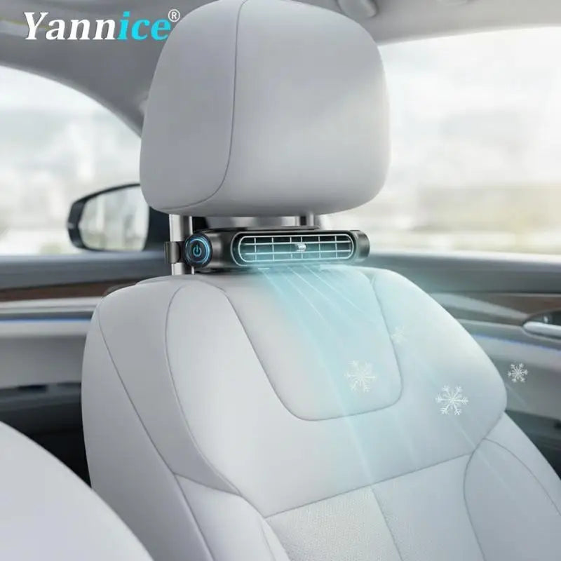 Portable Car Seat Cooling Fan Car Rear Backrest Electric Fan USB Power Supply Fan Air Conditioner Car Interior Accessories Oasis Select