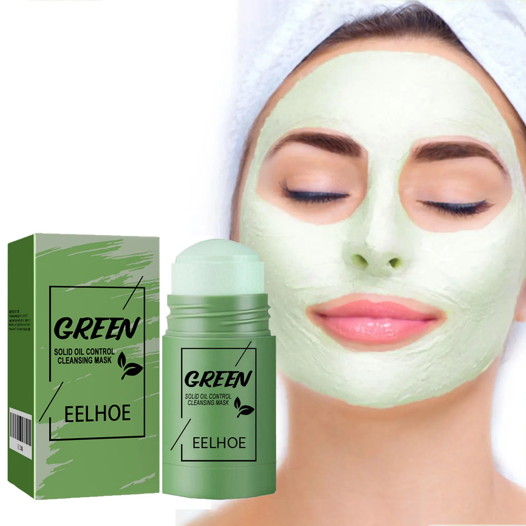 Eelhoe Green Tea Solid Face Mask – Pore & Acne Control 40g Clay Face Mask Stick Oasis Select