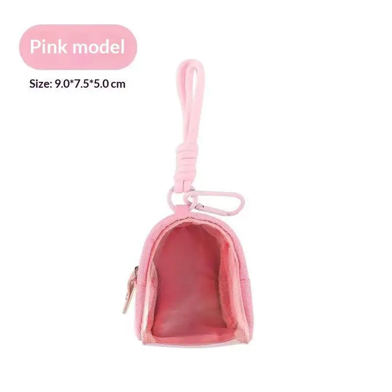 Mini Transparent Keychain Organizer Case – Earphone & Coin Bag Keychain Organizer Case Oasis Select Pink