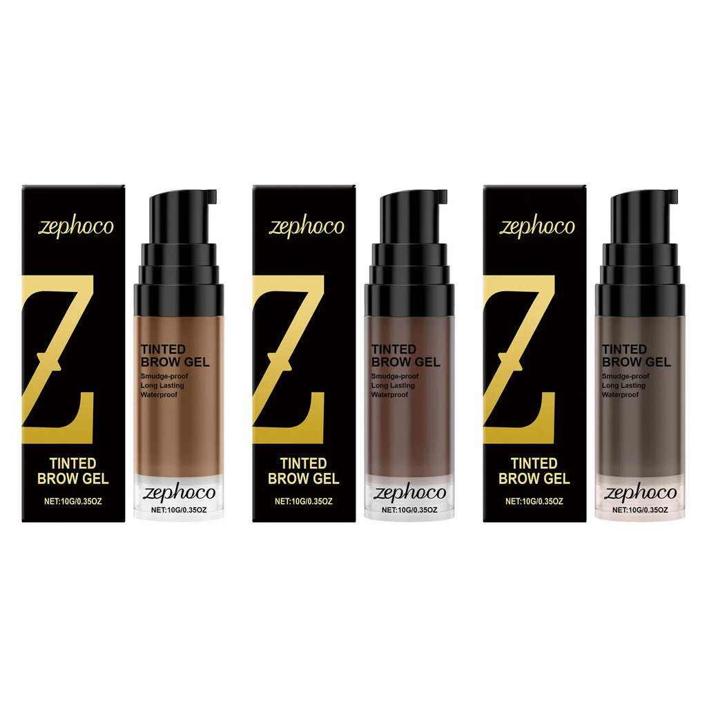 3 Colors Tinted Brow Gel Waterproof Anti Smearing Quick Drying Natural Long Lasting Stereoscopic Eyebrow Shape Eye Makeup Oasis Select