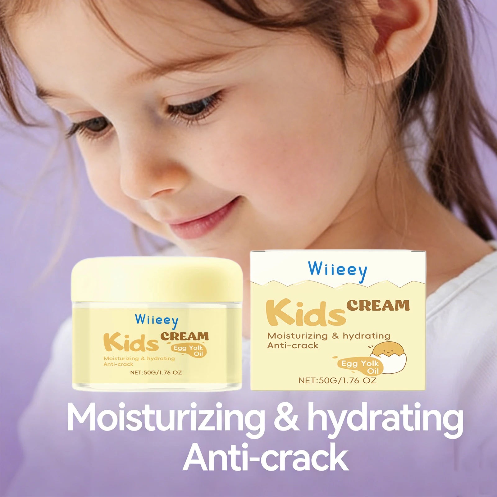Wiieey Kids Anti-Crack Facial Cream – Deep Moisturizer 50g Baby Moisturizing Cream Oasis Select
