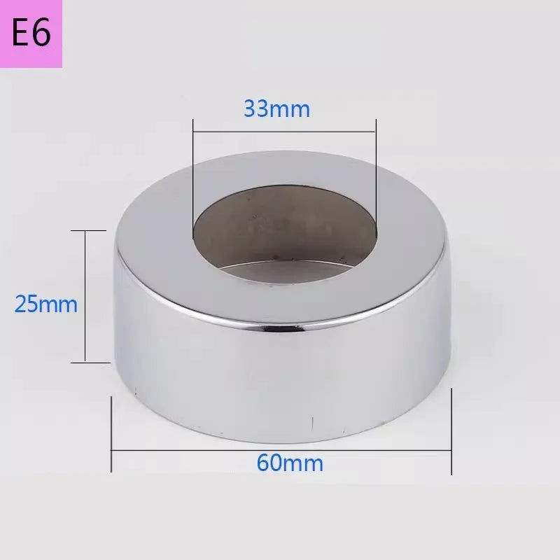 2PCS Stainless Steel Water Pipe Connector 1/2"3/4"1"Faucet Decorative Cover Heighten Valve Panel Shower Kitchen Tap Accessories Oasis Select E6-2pcs