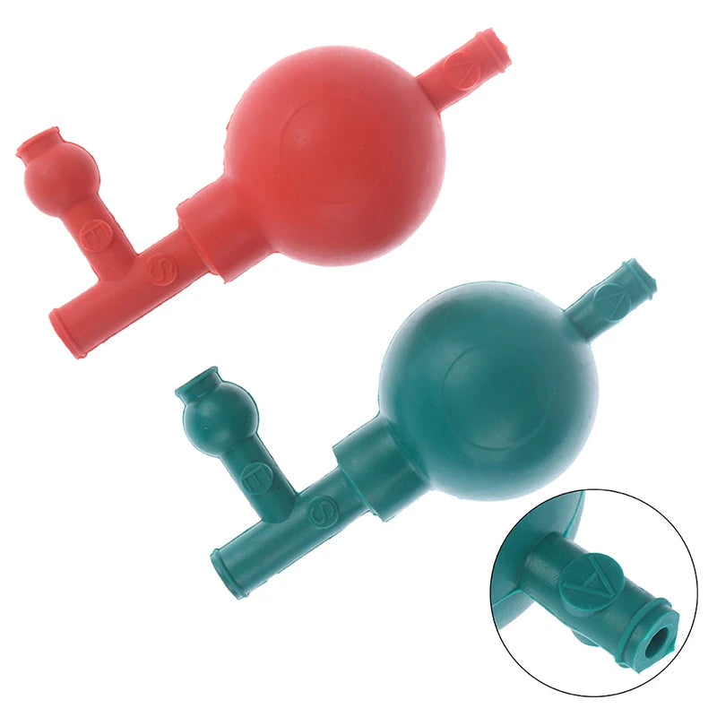 3-Valve Rubber Pipette Filler Suction Bulb | Lab Pump