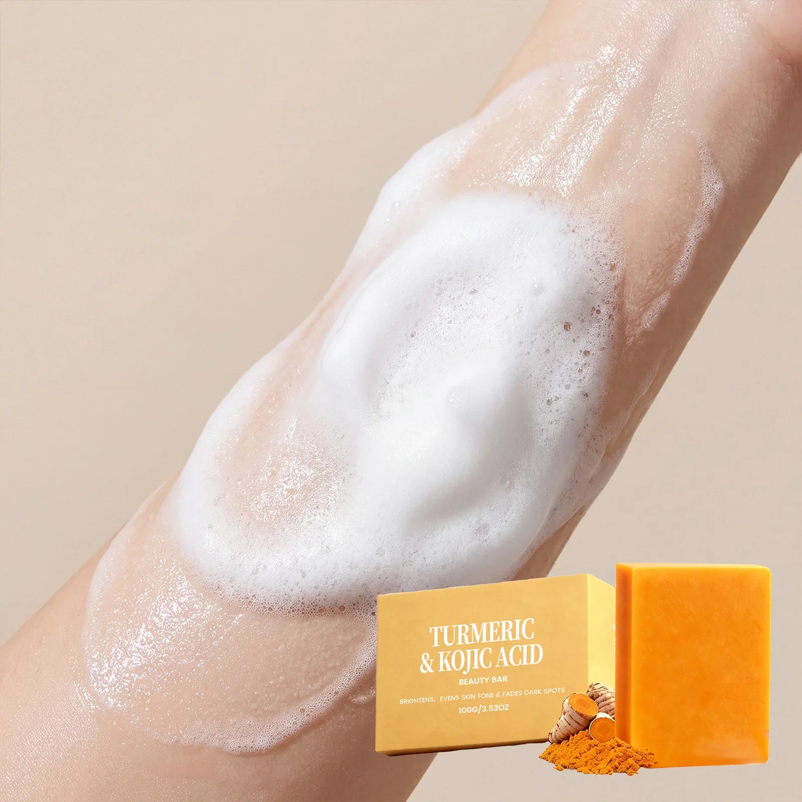 Turmeric Kojic Acid Soap – Brightening & Dark Spot Remover Brightening Bar Soap Oasis Select