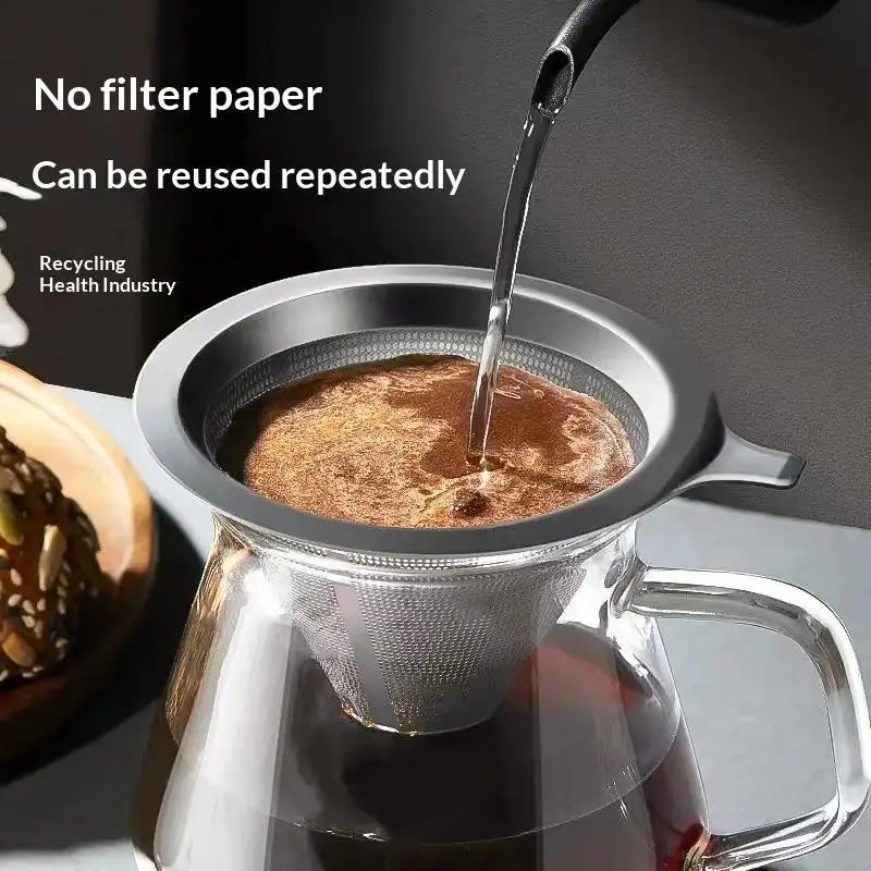 Reusable Stainless Steel Pour Over Coffee Filter | Paperless Dripper