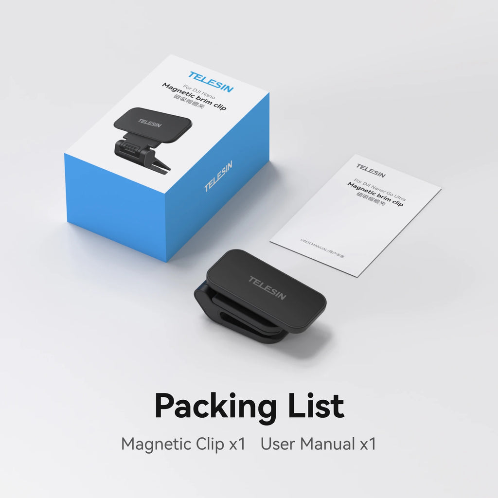 TELESIN Magnetic Brim Clip for DJI OSMO NANO | POV Mount