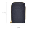 1pc Organ Card Bag Korean Edition Portable Women's Short Bank Card Cover Business Card Clip Zipper Vertical Handheld Bag Oasis Select 1pc brown