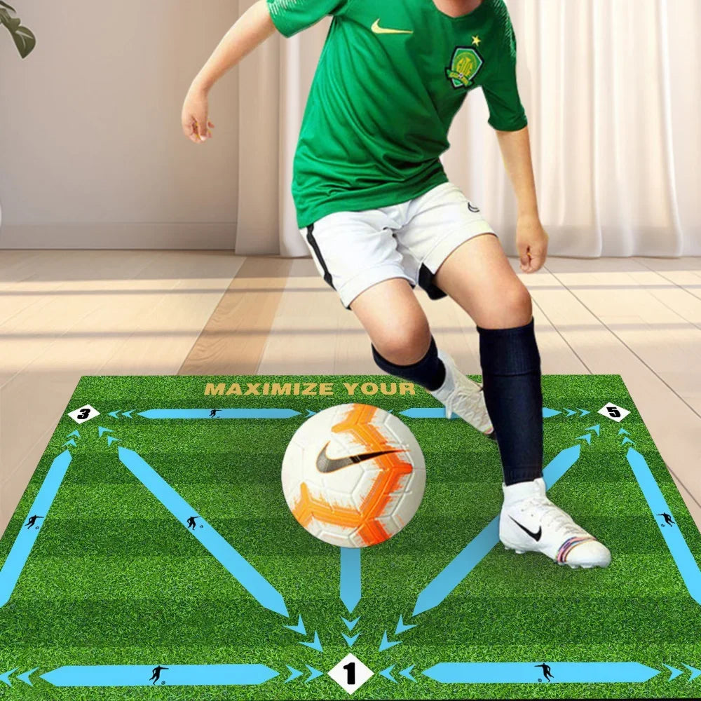 Soccer ball control training mat | Stable and silent rubber base | Digital Guidance Design | Improve ball sense, daily training Oasis Select