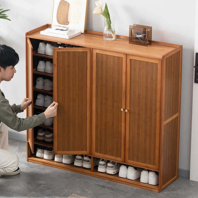 Shoe cabinet, shoe rack, simple door, good-looking home interior, bedroom, dormitory, small narrow solid wood storage Oasis Select