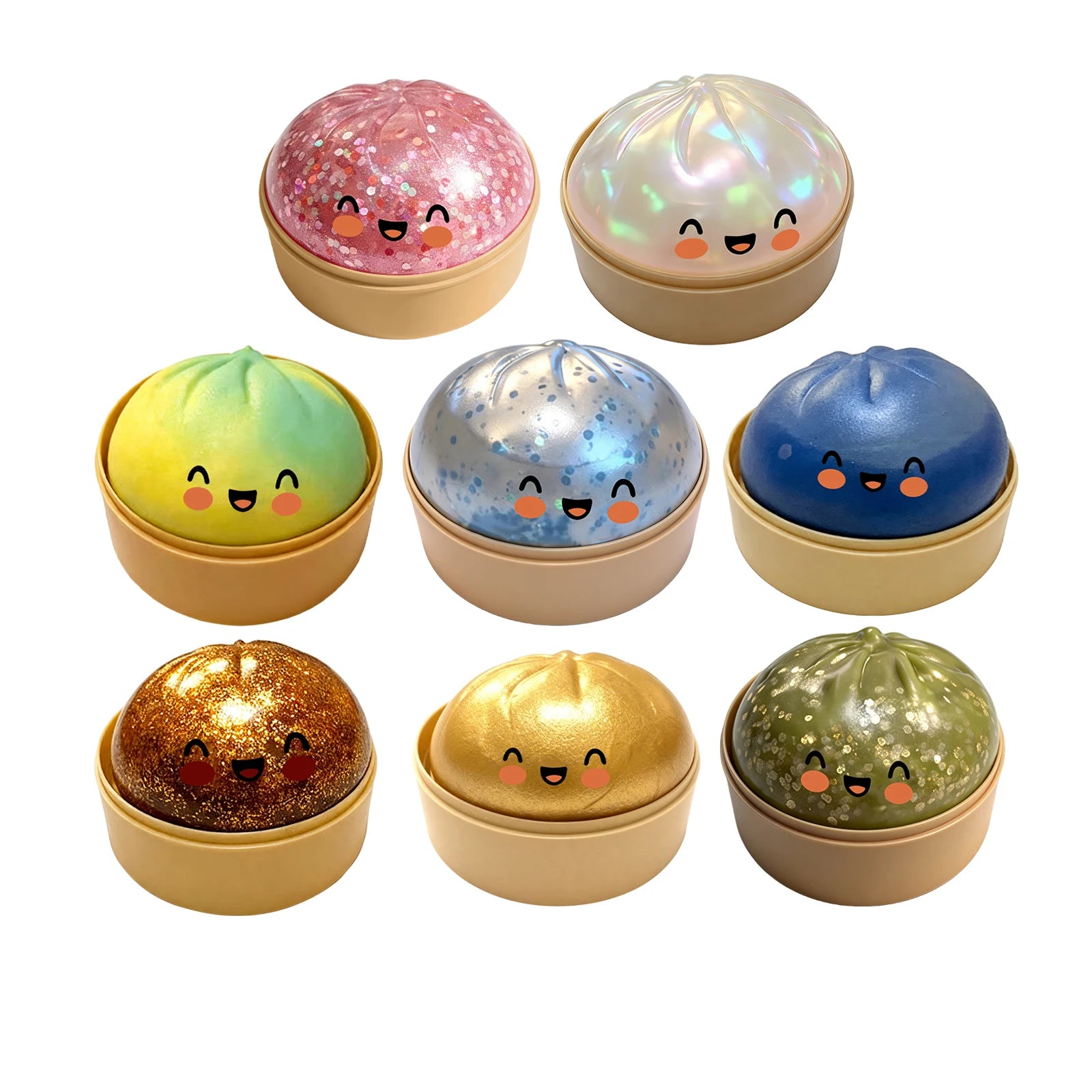 Dumpling Squeeze Fidget Toy – Stretchy Stress Relief Desk Toy Fidget Squeeze Toy Oasis Select