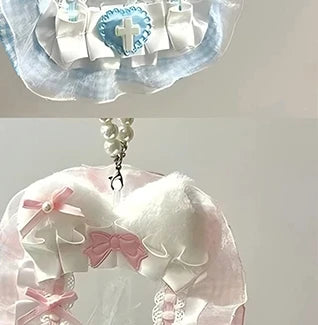 Plush Lace Photocard Holder – Anime Lolita Ribbon Card Case