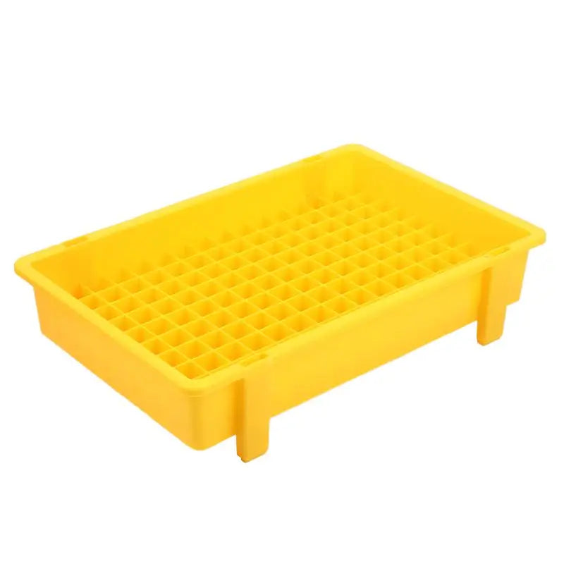 1PCS Thickened Plastic Lithium Battery Storage Box For 18650 Cells - Divided Transport And Turnover Tray Oasis Select Yellow