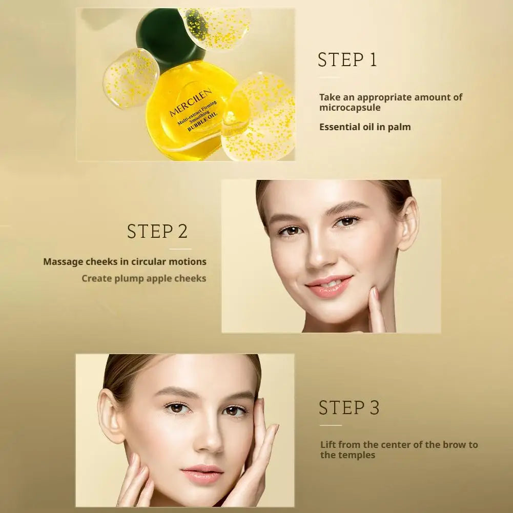 30ml Facial Supplements Skin Active Anti Aging Multi Premium Smoothing Bubble Oil Essence Elastic Delicate Face Serum Skincare Oasis Select