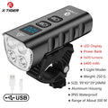 X-TIGER Bike Front Light 6400mA Rechargeable Bicycle Light 1600LM Cycling Headlight LED Flashlight MTB Bike Lamp Oasis Select QD-1301