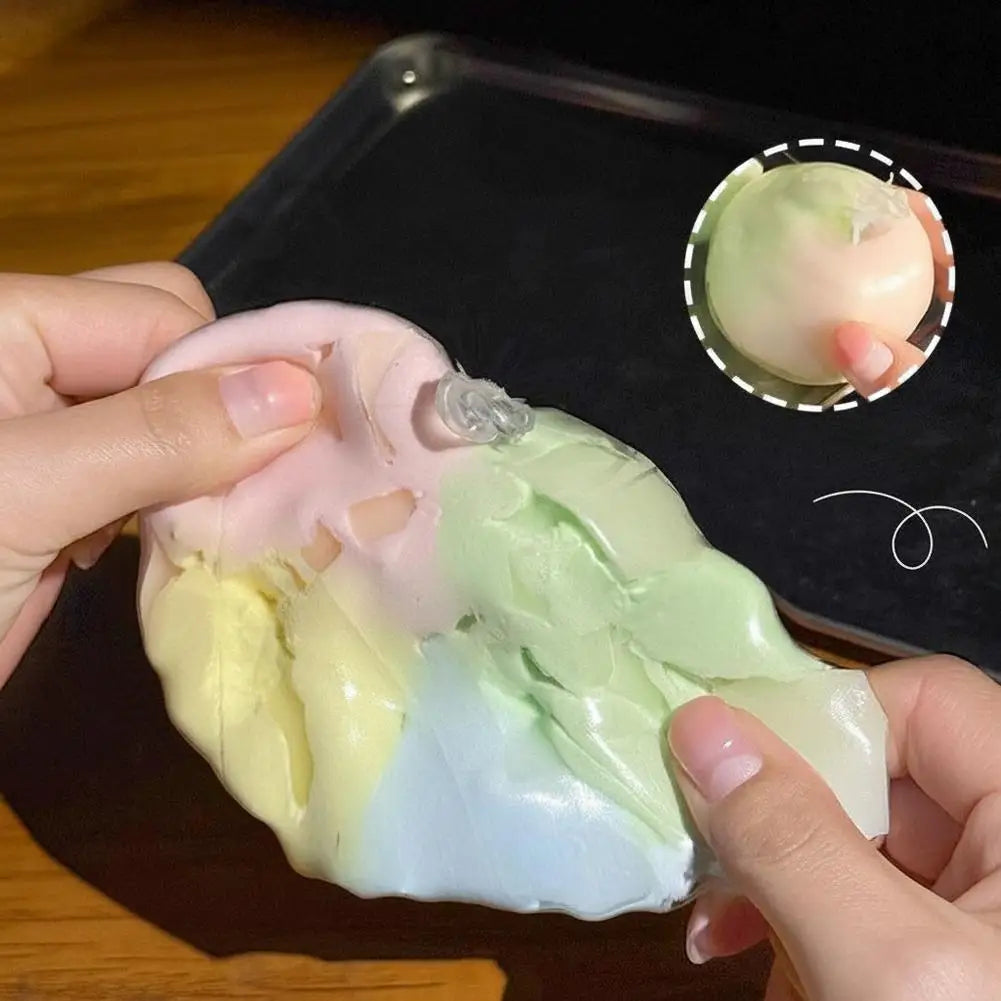 Matcha Mint Chocolate Handmade Ball Anti Stress Squeeze Sensory Fidget Toy Cracking Wax Ball Soft Decompression Toys 1pcs Oasis Select