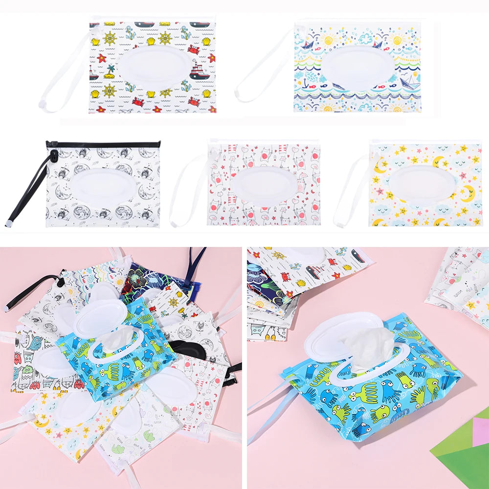 1PC Fashion Reusable EVA Cleaning Wipes Case Wipes Container Baby Wet Wipes Box Wet Wipes Bag Oasis Select
