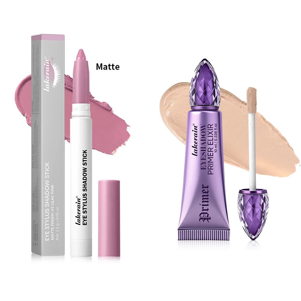 Eyeshadow Primer & Stick Combo Kit Blending Seamlessly Eyes Makeup High Pigmented Eyeshadow Cosmetics Lasting Woman Makeup Oasis Select SET 3