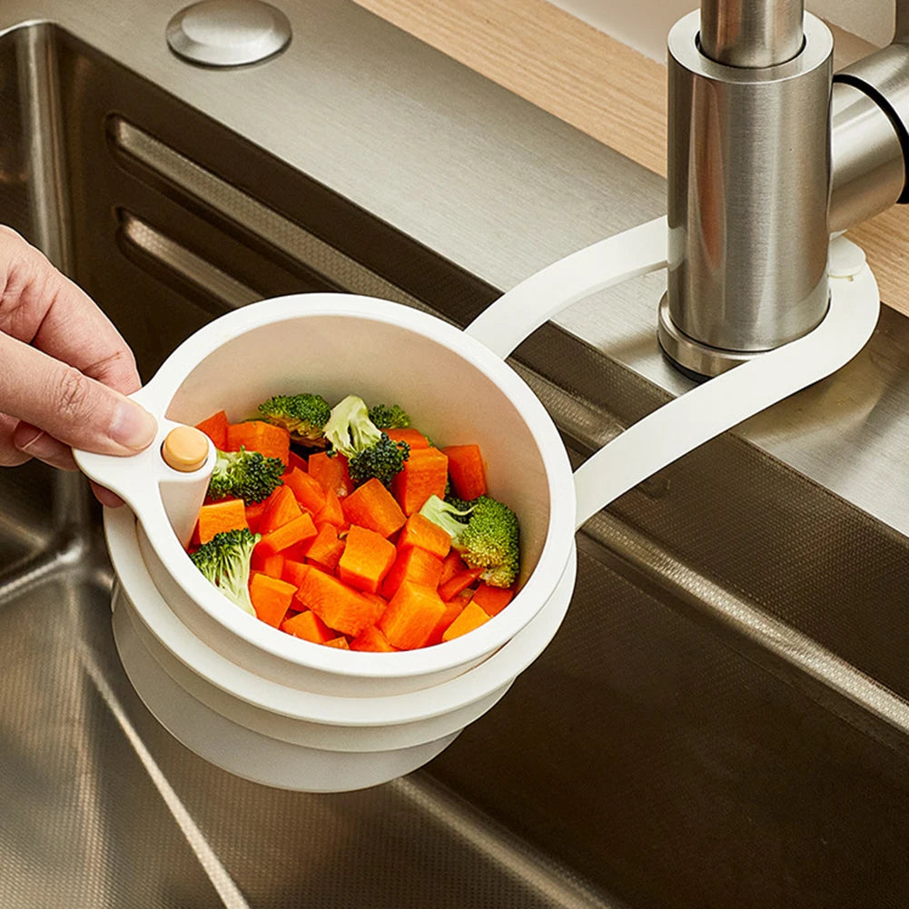 Push Auto-Dump Sink Strainer Basket | Anti-Clog Drain Filter