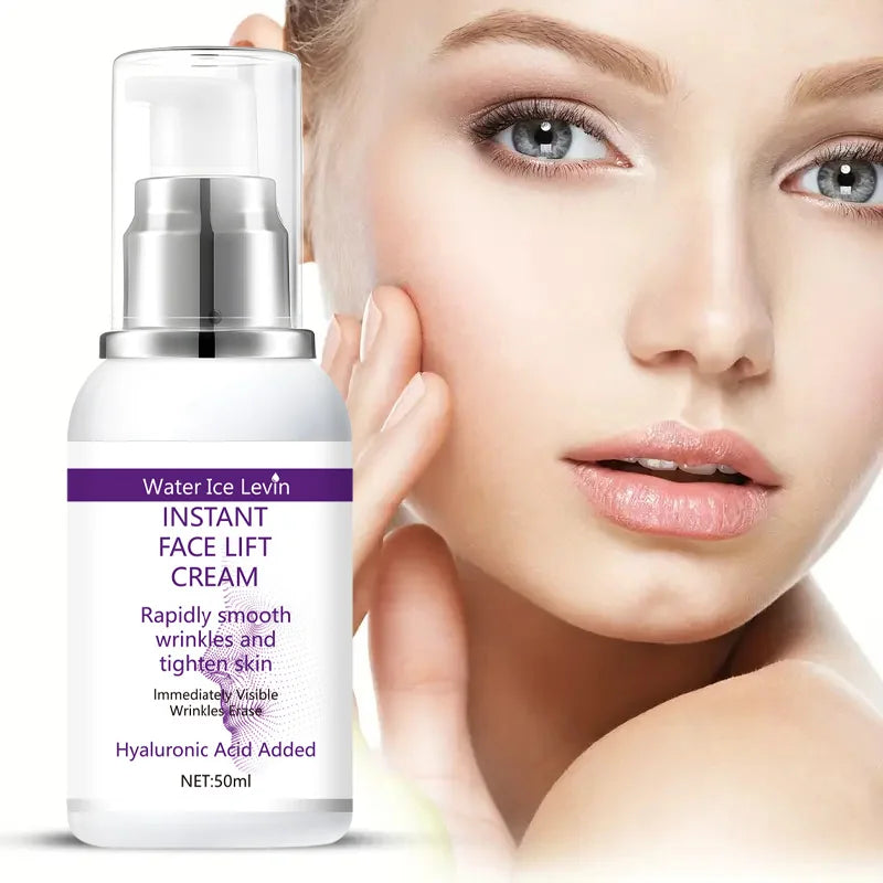Instant face lift cream with hyaluronic acid for wrinkles. Firming solution. Oasis Select