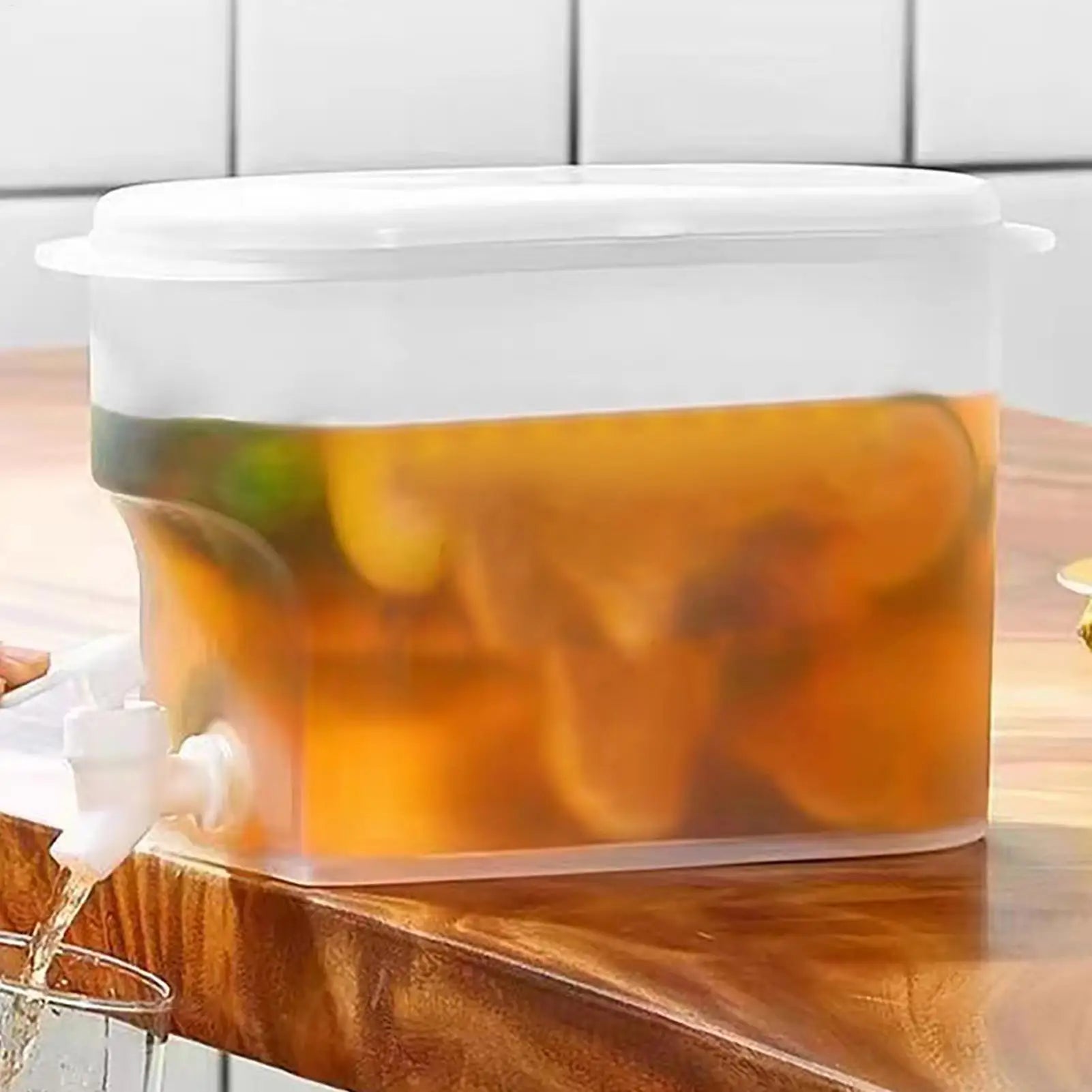 2.8L Cold Water Kettle With Faucet Beverage Dispenser WaterJug Lemonade Juice Container Water Pitcher For Kitchen Refrigerator Oasis Select