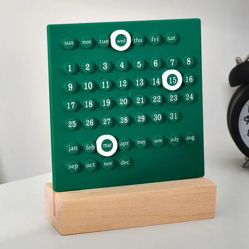 Diy Perpetual Calendar Ring Table Calendar Table Acrylic Calendar Display Learn Countdown Reminder Card Oasis Select A 13.5X18CM