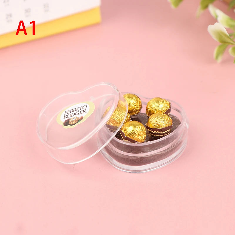 1:12 Dollhouse miniture Chocolate Gift box Model Food Toy Kitchen Accessories Oasis Select A1