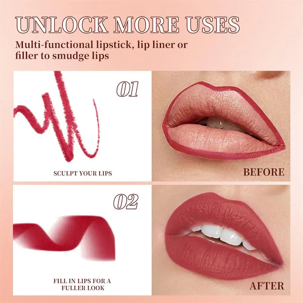 Twist-Up Matte Lip Liner Crayon – Waterproof, Long-Lasting Lip Liner Crayon Oasis Select