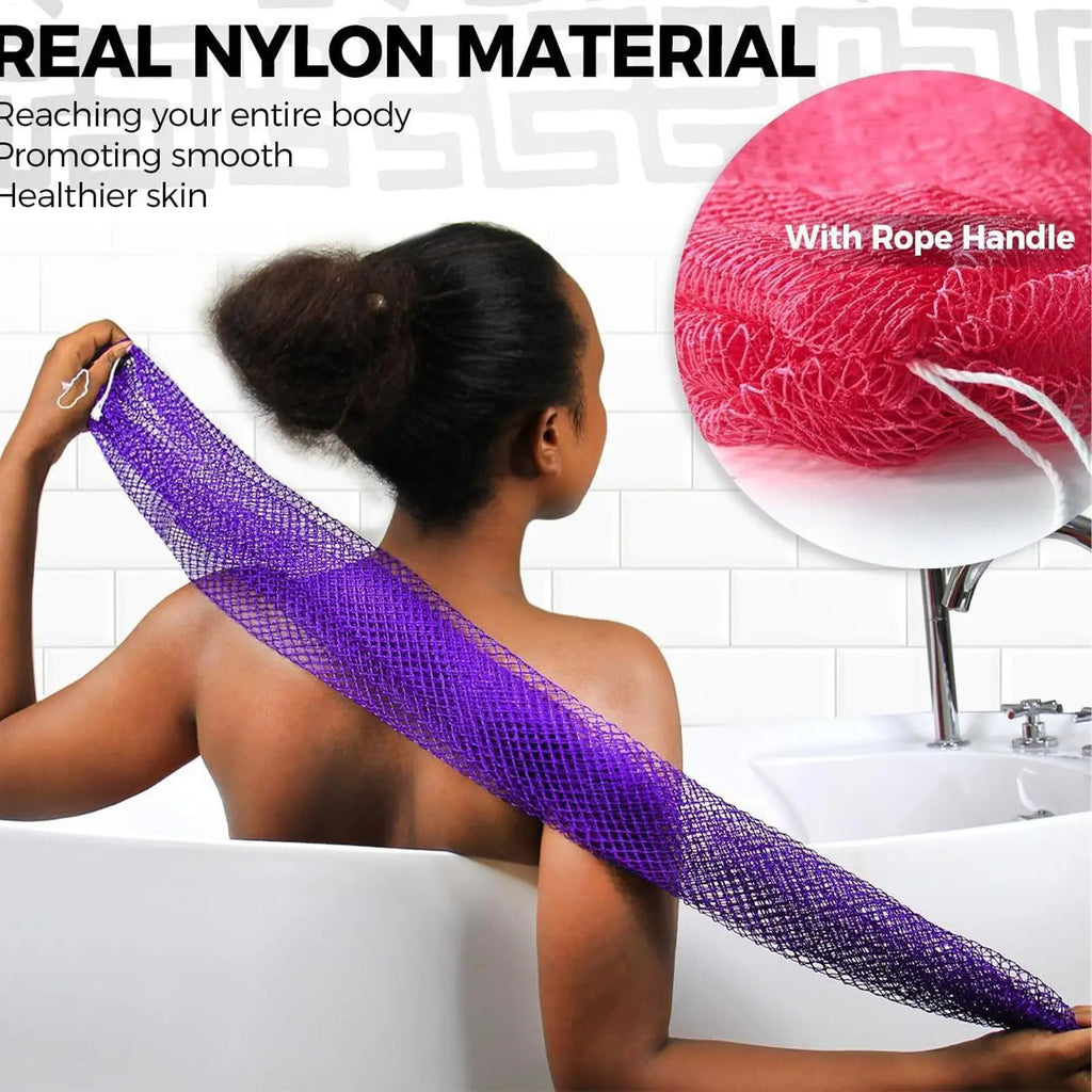 African Net Exfoliating Bath Sponge – Body Scrub for Smooth Skin