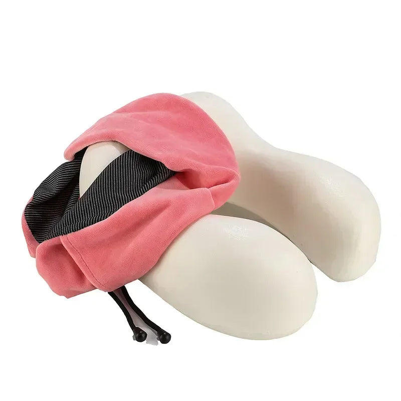 U Shaped Memory Foam Travel Neck Pillow Ergonomic Soft Cervical Support Cushion Relaxation Health Care for Airplane Car Oasis Select