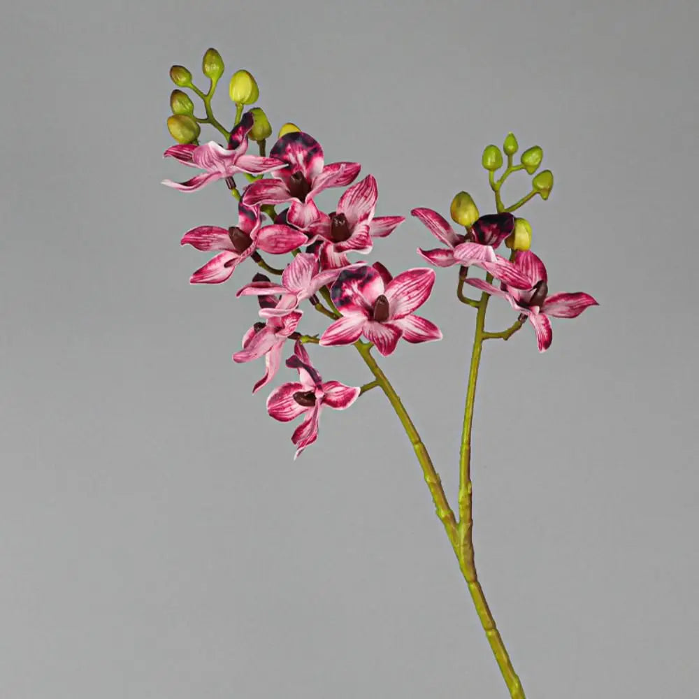 2 Fork Artificial Phalaenopsis Branches Realistic Handmade Artificial Butterfly Orchid Flower Real Touch Simulation Plant Oasis Select